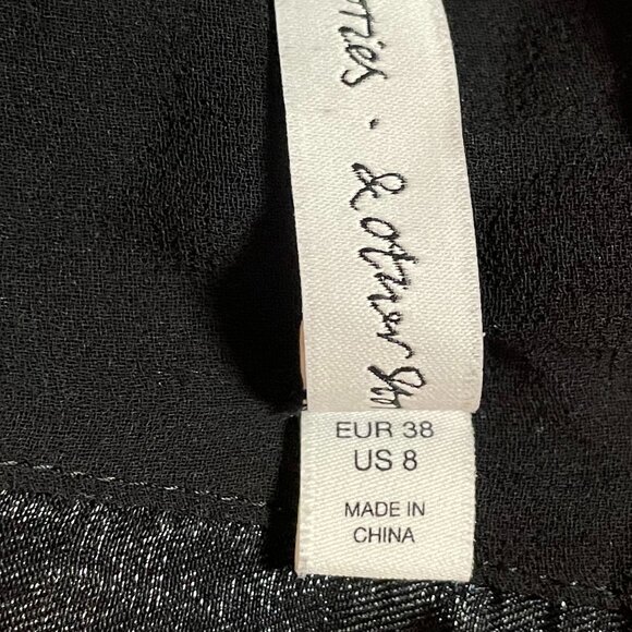 & Other Stories Iridescent Sheer Silk Organza Sleeveless Blouse - Picture 4 of 8